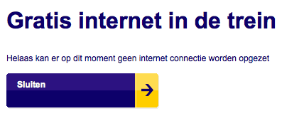 Gratis internet trein