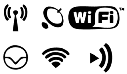 Verschillende wifi-symbolen